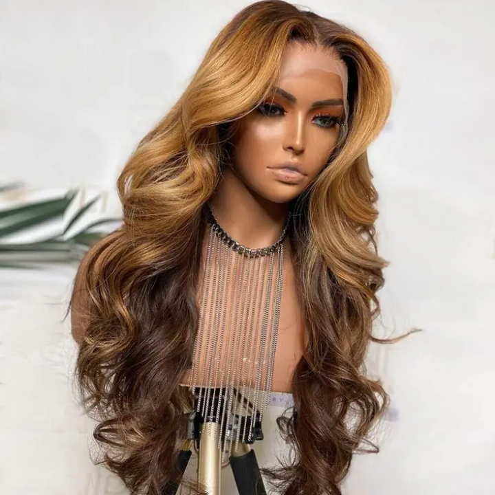 13*4 Blonde Wavy wig